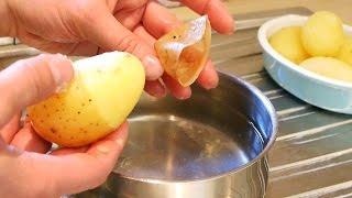 Trik pro snadné loupání brambor